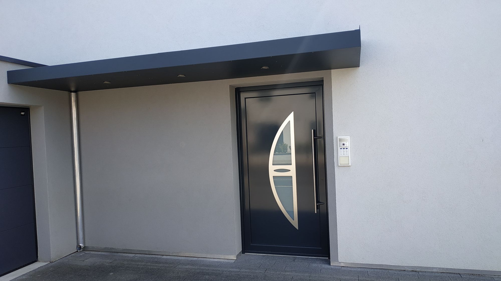 AUVENT ALU THERMOLAQUé 100X100 | Bettinger Metallerie Auvent – Marquise Illzach 0