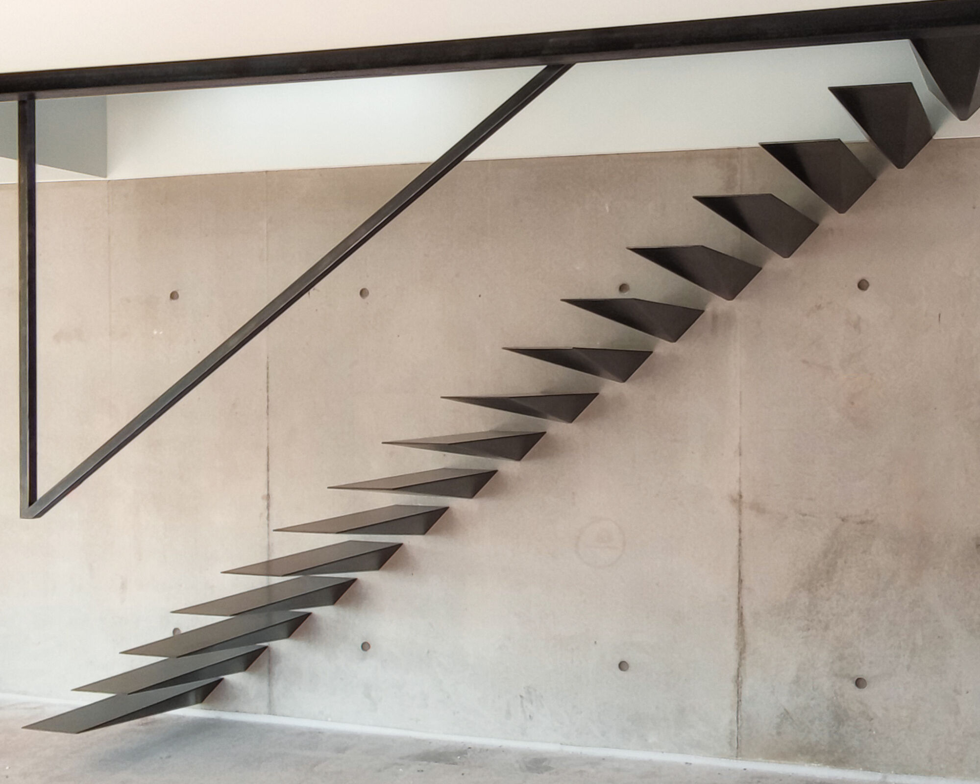 ESCALIER ACIER MC DESIGN 2 100X100 | Bettinger Metallerie Escaliers intérieurs Illzach 0