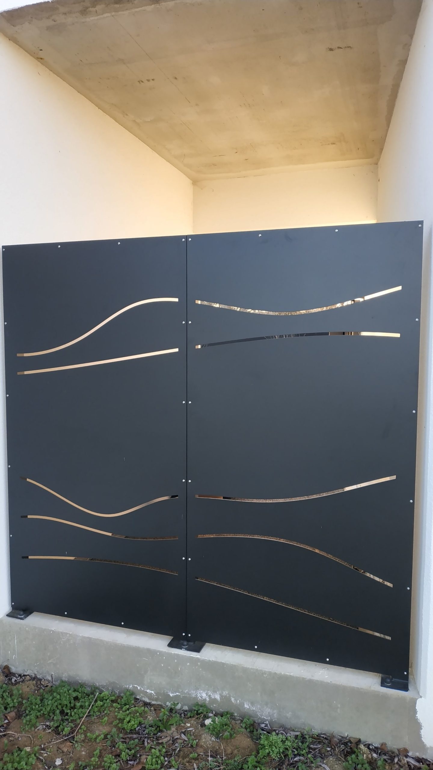 PARE VUE ALU LAQUé SCALED 100X100 | Bettinger Metallerie Pare-Vue – Claustra Pfastatt 0