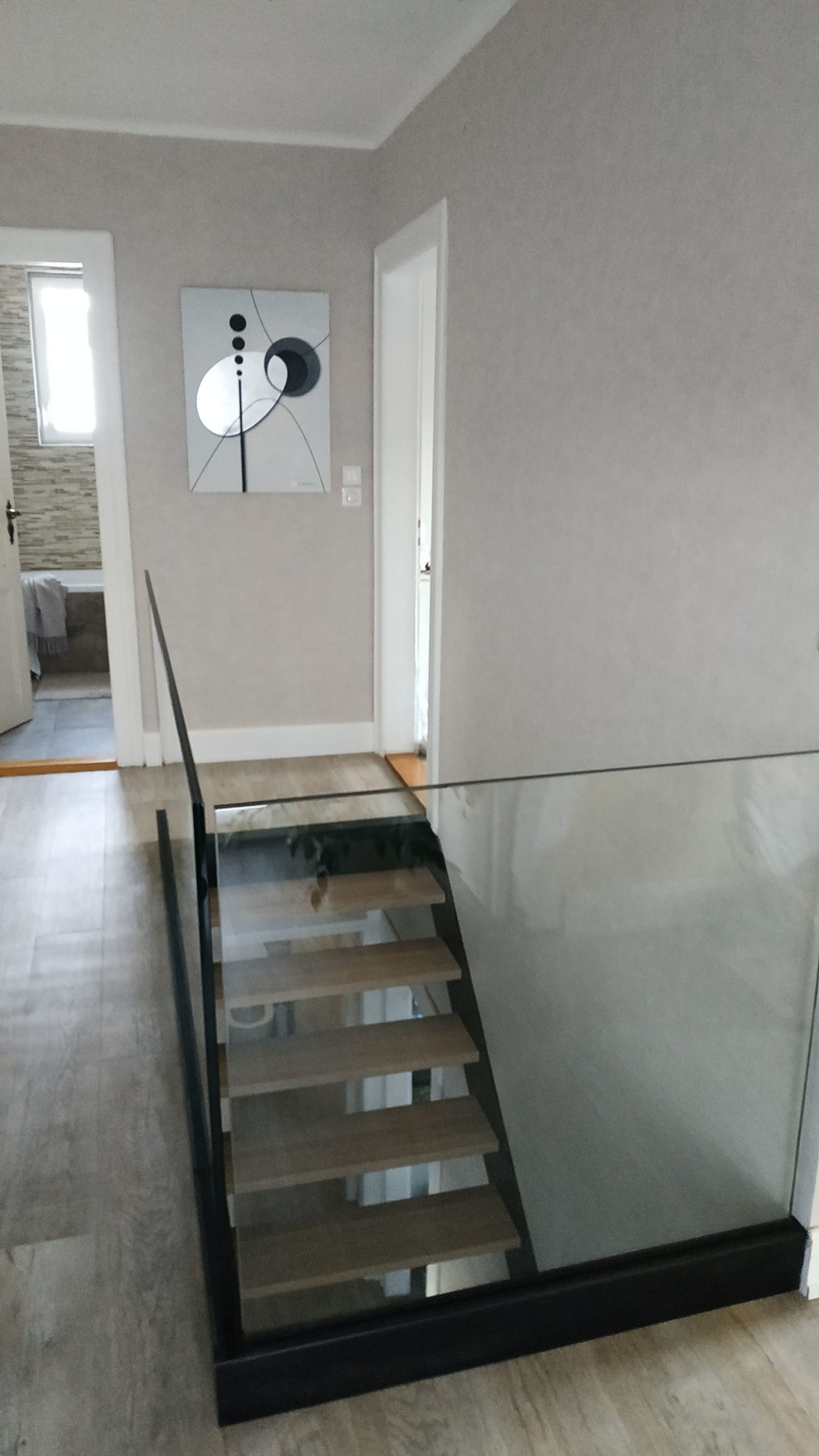APRES 2 SCALED | Bettinger Metallerie AVANT – APRÈS : Escalier intérieur métal et verre Illzach 1