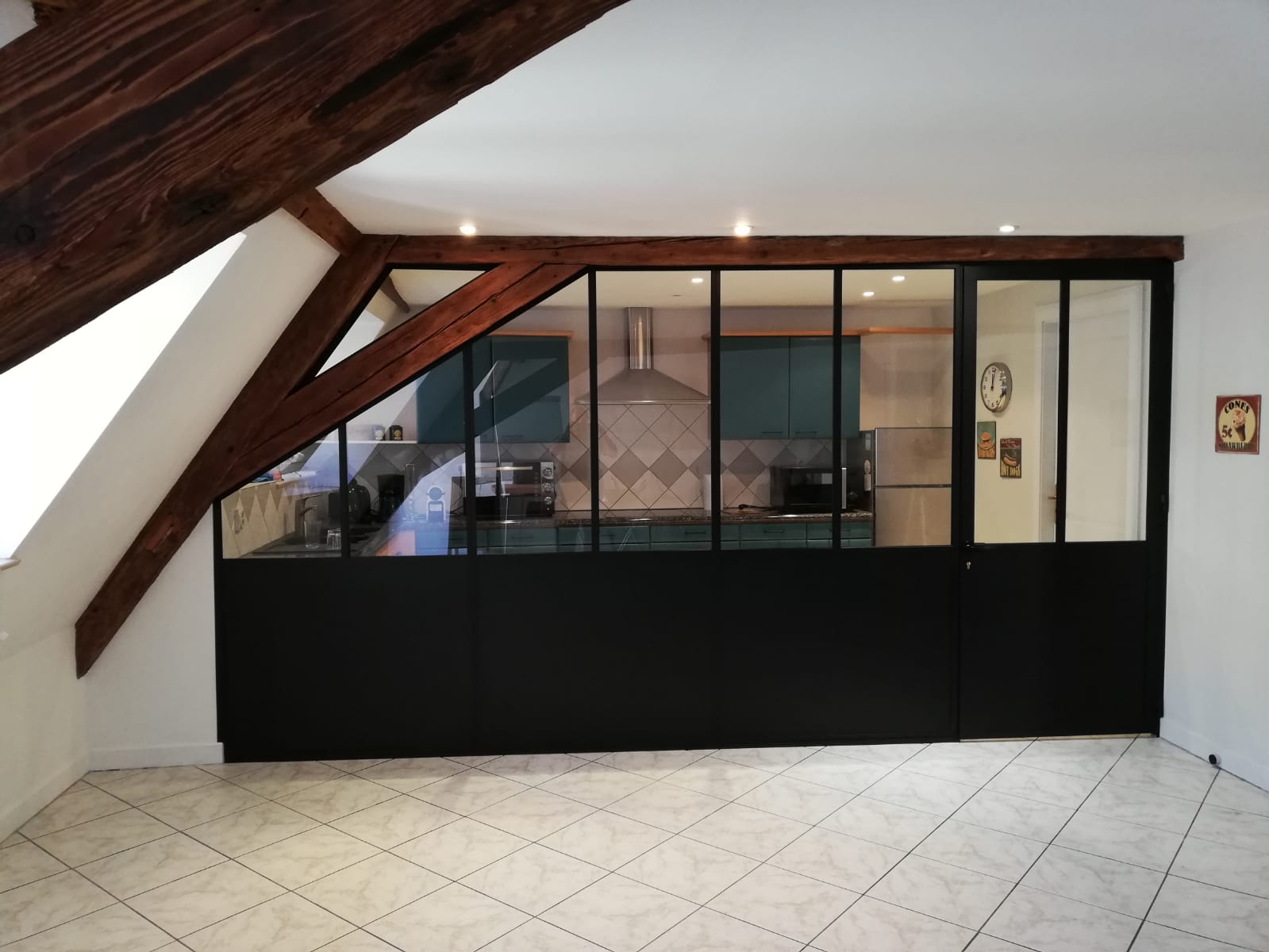 VERRIèRE VENA 800X800 | Bettinger Metallerie Verrières intérieures : Esprit Loft Kingersheim 0